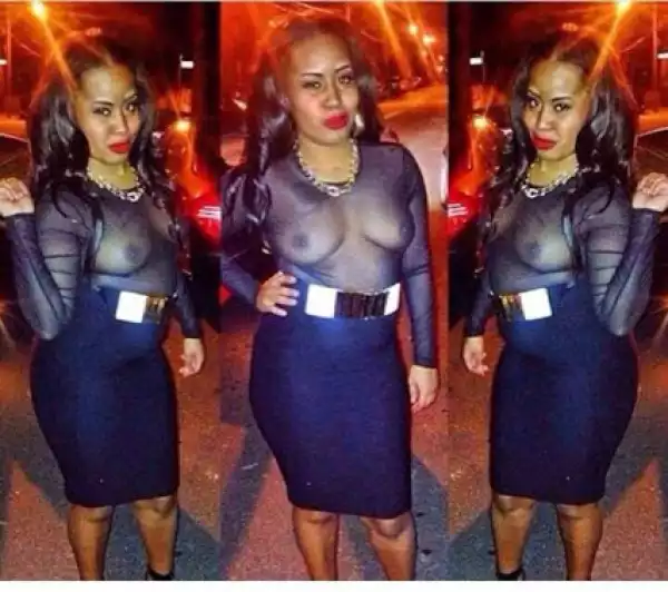 Imagine!! See How This Lady Dressed To A Party [See Photos]